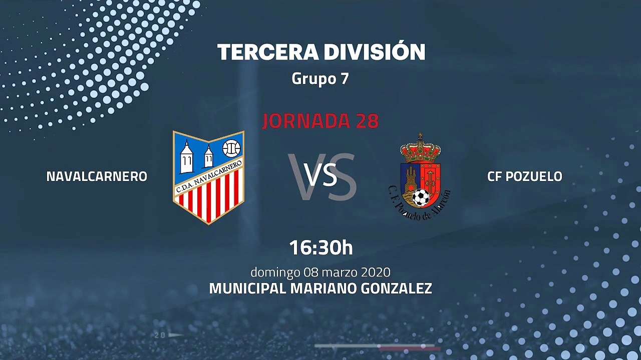 Previa partido entre Navalcarnero y CF Pozuelo Jornada 28 Tercera División