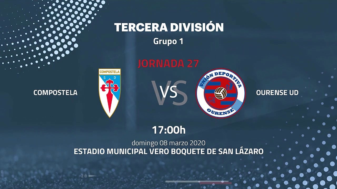 Previa partido entre Compostela y Ourense UD Jornada 27 Tercera División