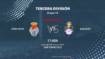 Previa partido entre Peña Sport y Burladés Jornada 27 Tercera División