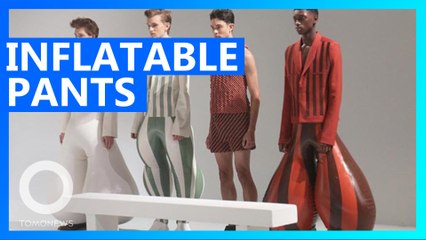 Inflatable latex pants for dudes may be the next big fashion trend