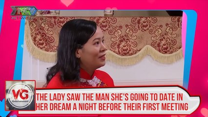 The lady saw the man she's going to date in her dream a night before their first meeting