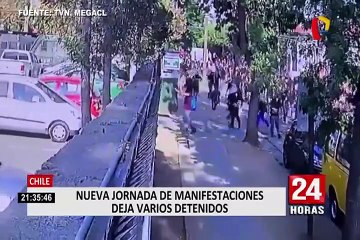 下载视频: Chile: nueva jornada de manifestaciones deja varios detenidos