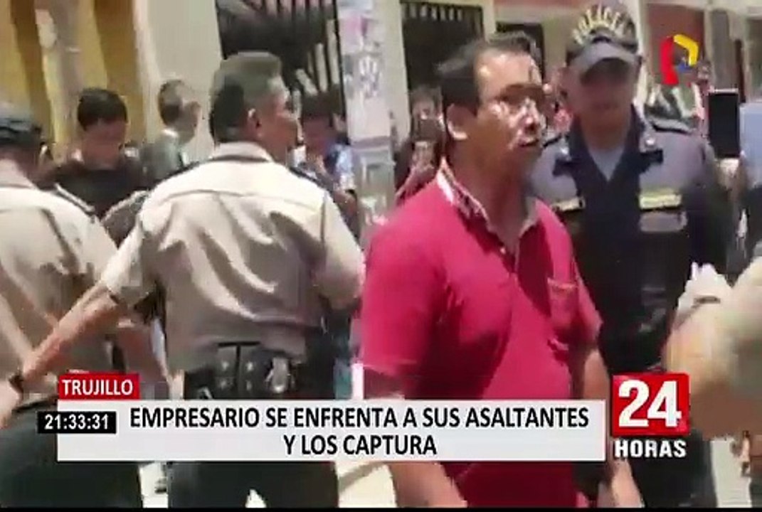 Trujillo: policía detiene 2 "marcas" luego de arrebatarle cerca de 7 mil dólares a un empresario