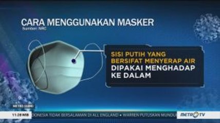 Begini Cara Pakai Masker yang Benar