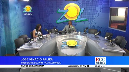 Jose Ignacio Paliza presidente del PRM "NOSOTROS QUEREMOS QUE SE PRODUZCA EL DIÁLOGO
