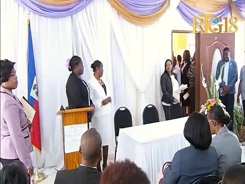 Me. Marie Ghislaine Mompremier enstale kòm nouvo Minis Kondisyon Fanm ak Dwa Fanm