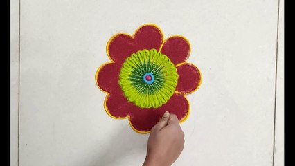 Holi 2020 Special Rangoli design | Holi Special  Colourful Kolam