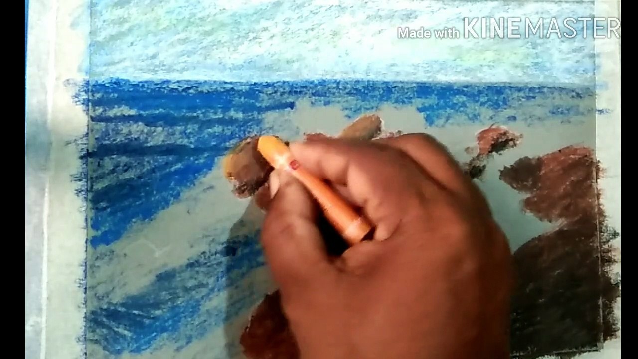 how to paint rough ocen
