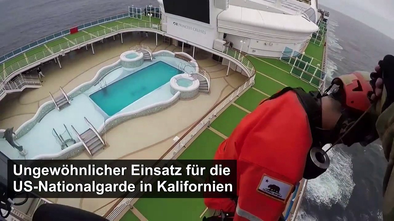 Coronavirus-Tests kommen per Hubschrauber auf Luxusliner