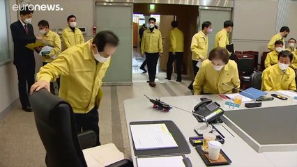 شاهد: الجميع يضع كمامة في كوريا الجنوبية حتى رئيس الوزراء وأعضاء الحكومة