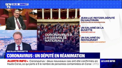 Coronavirus: un député en réanimation - 06/03