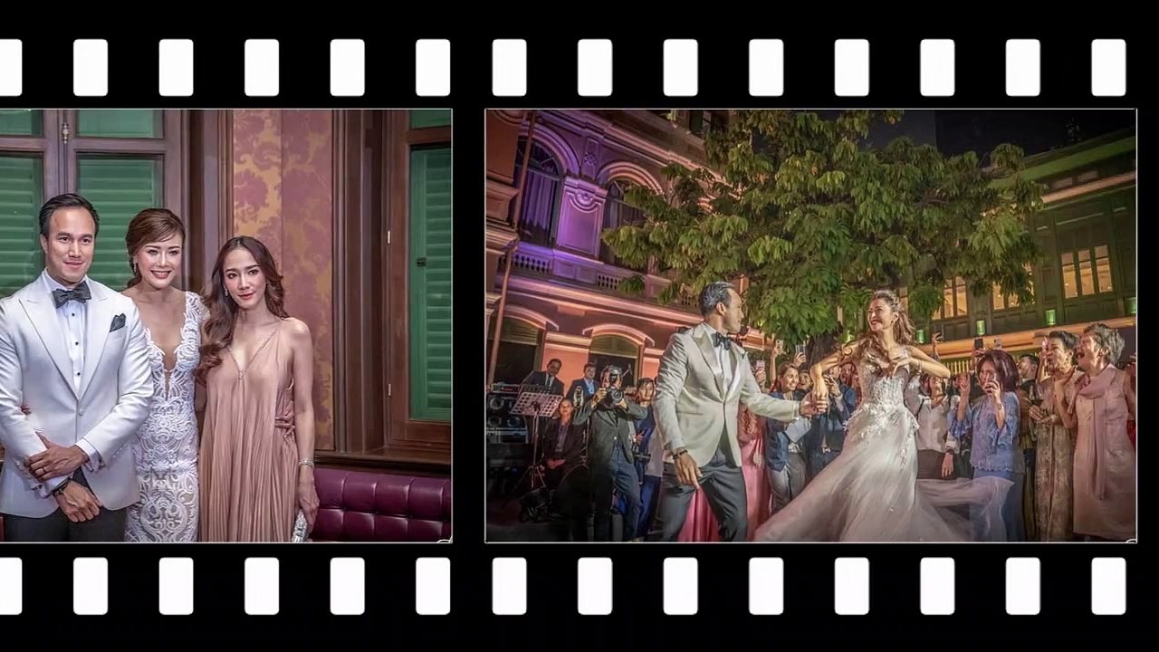 รวมภาพงานแต่ง เก๋ ชลลดา กับ  ไฮโซพร้อม สิริสันต์