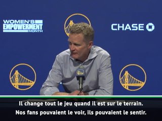 NBA - Kerr : "Nous sommes une équipe différente quand Curry est sur le terrain"