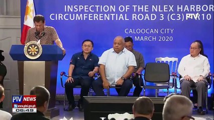 Pangulong #Duterte, tiwalang makatutulong ang NLEX Harbor link vs. traffic congestion