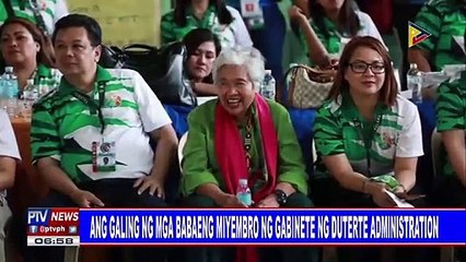 Tingnan ang husay ng mga babaeng miyembro ng gabinete ng #Duterte administration