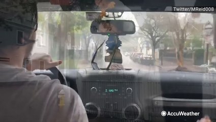 Charleston's streets completely underwater during afternoon drive