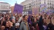 Manifestación feminista del Sindicato de Estudiantes en Madrid