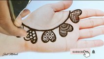 Latest beautiful,stylish and easy mehendi designs for front hands_Simple Henna designs 2022