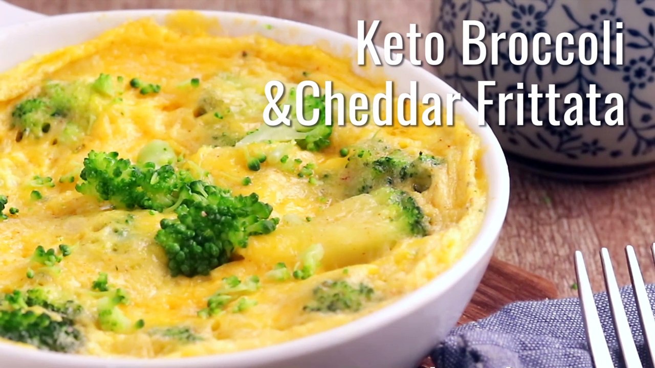 Keto Recipe - Broccoli and Cheddar Frittata