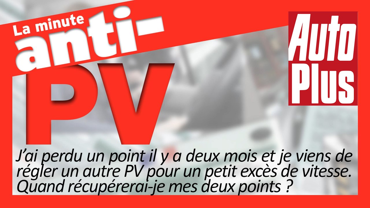 Perte de points successifs : délais pour les récupérer