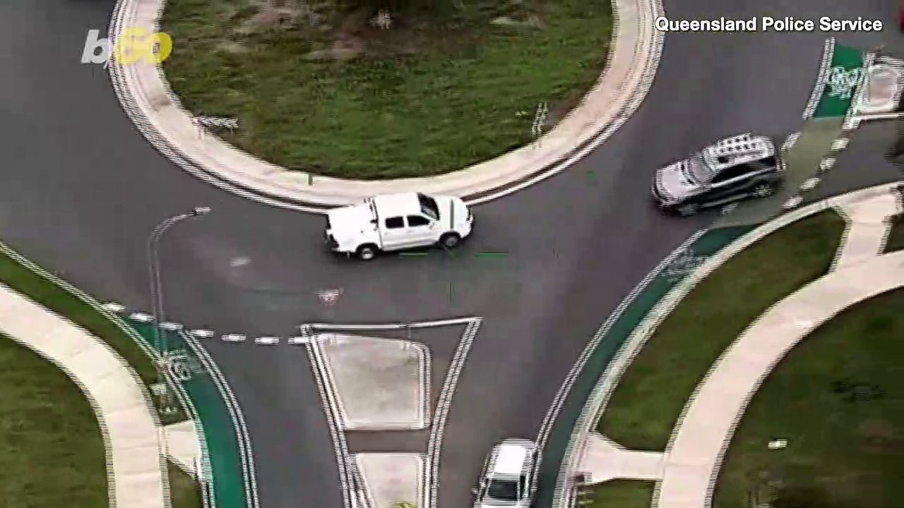 This Is the Incredible Moment a Car Chase Ends When Suspect Is Tackled by a Dog Walker