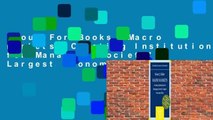 About For Books  Macro Markets: Creating Institutions for Managing Society's Largest Economic