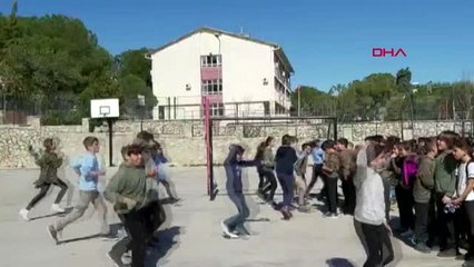 Muğla okulda deprem tatbikatı