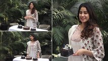 Janhvi Kapoor Celebrates 23rd Birthday With Media