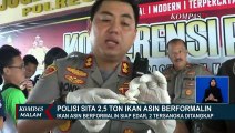 2.5 Ton Ikan Asin Berformalin di Pasuruan Disita Polisi