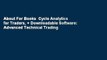 About For Books  Cycle Analytics for Traders, + Downloadable Software: Advanced Technical Trading