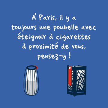 Mégots de cigarettes : pas dans la rue !