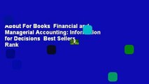About For Books  Financial and Managerial Accounting: Information for Decisions  Best Sellers Rank