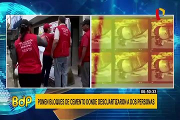Clausuran con bloques de cemento hostal donde descuartizaron a 2 jóvenes