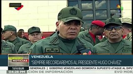 Padrino López: siempre recordaremos al presidente Hugo Chávez