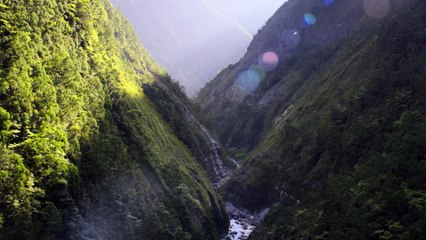 Drone view - betwen mountains