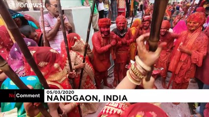 Holi festivities go ahead despite caution from PM Modi over COVID-19