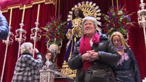 Reina Sofía visita el Cristo de Medinaceli en medio del pánico por el COVID-19