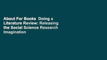 About For Books  Doing a Literature Review: Releasing the Social Science Research Imagination