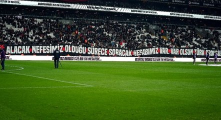 Beşiktaş taraftarından Mehmetçiğe destek