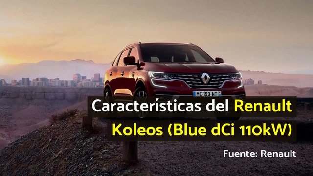 Características del Renault Koleos (Blue dCi 110 kw)