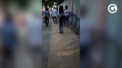 Reflexos do protesto no fluxo dos ônibus em Vitória