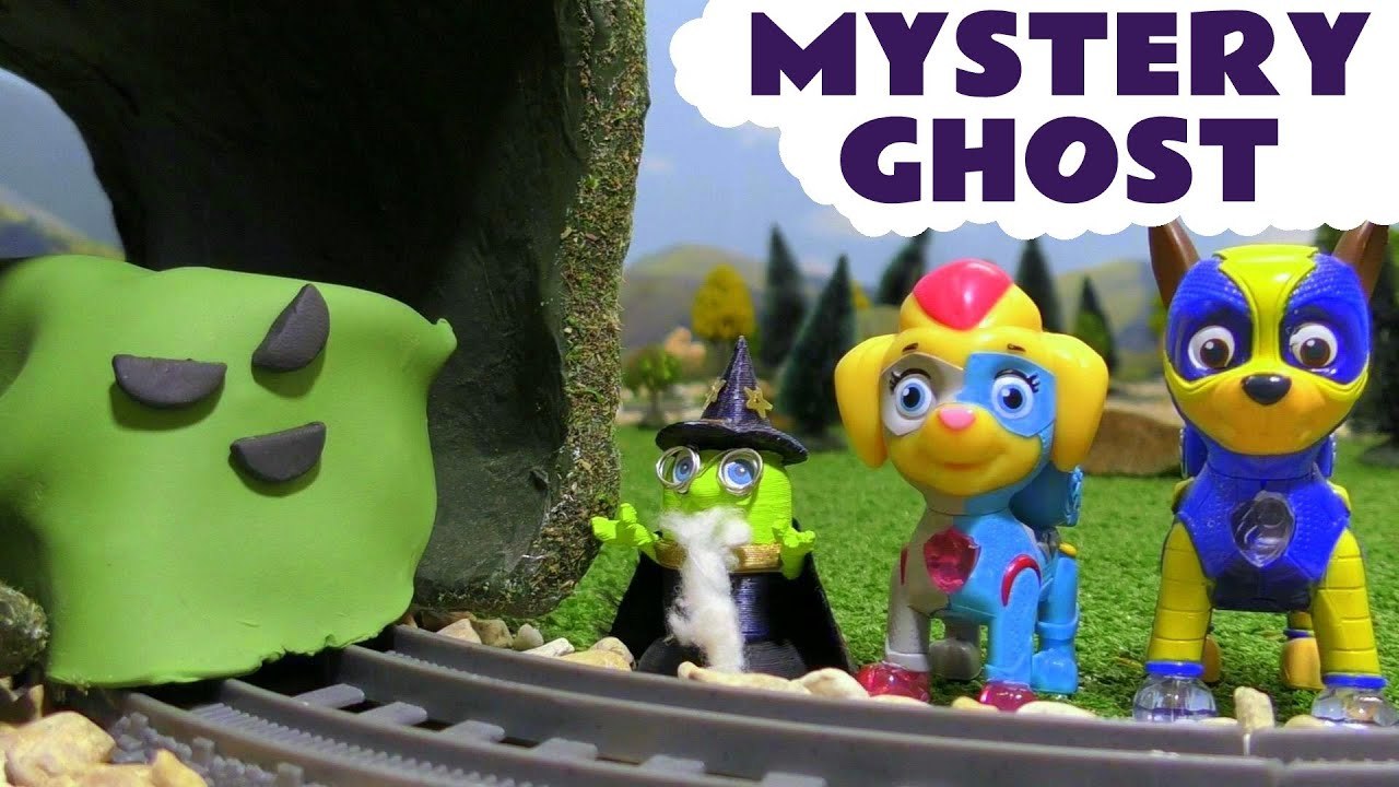 Paw Patrol Mighty Pups Mystery Ghost Thomas and Friends Train with Funny Funlings and Magic in this Spooky Challenge Toy Story Family Friendly Full Episode English