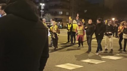 Acaba el corte de SCC en el acceso a los túneles de Vallvidrera en Barcelona