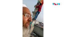 VIDEO: Pemuda Hindu Copot Bendera Hanoman Dari Menara Masjid