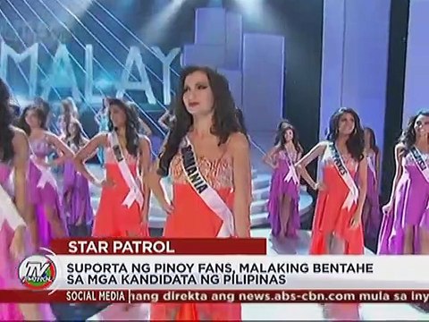 Suporta ng Pinoy fans, malaking bentahe sa mga kandidata ng Pilipinas