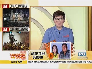 Mga artista, nagbigay-saya sa mga debotong dumalo sa pahalik