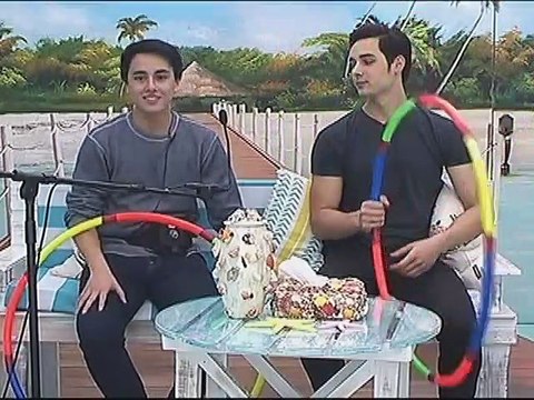Kuya, sinubok ang galing nina Edward at Tanner sa hula hoop
