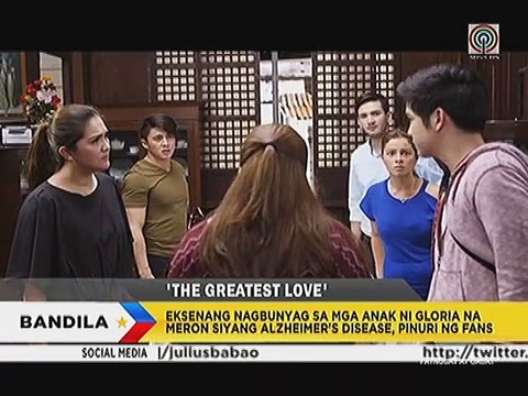 Eksenang nagbunyag sa mga anak ni Gloria na meron siyang Alzheimers disease, pinuri ng fans