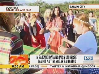 Mga kandidata ng Miss Universe, mainit na tinanggap sa Baguio