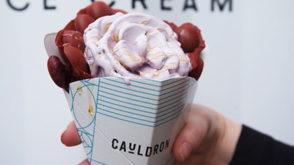This Shop Serves Ice Cream On Warm, Fluffy Waffles